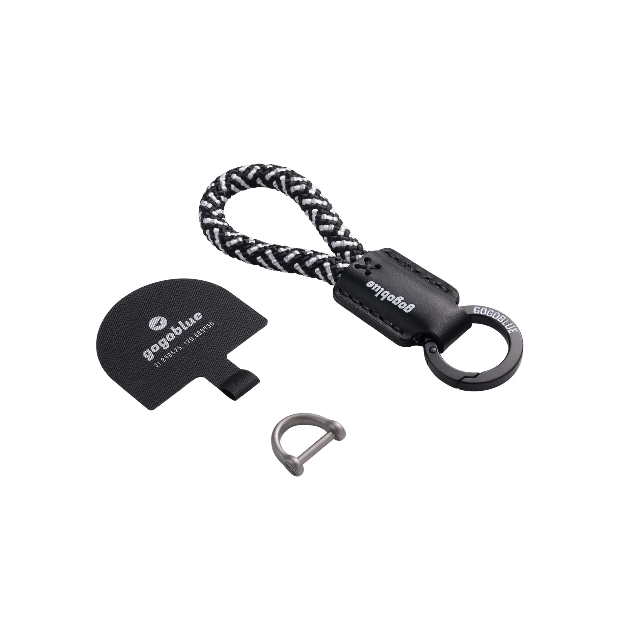 Braided Keychain Phone Strap with D-Ring Buckle thumbnail 8