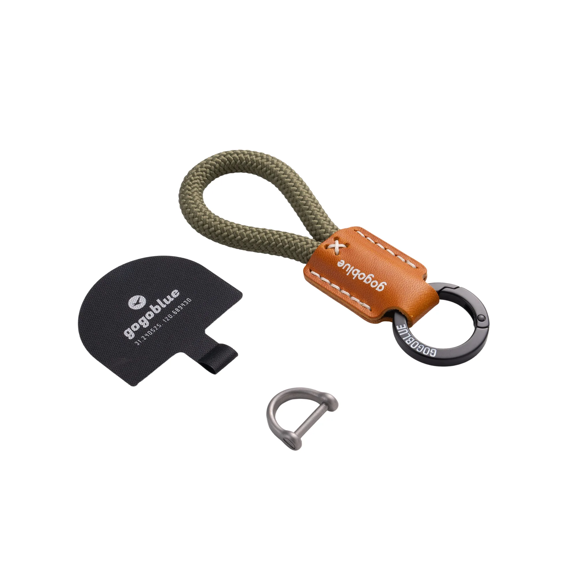 Braided Keychain Phone Strap with D-Ring Buckle thumbnail 24