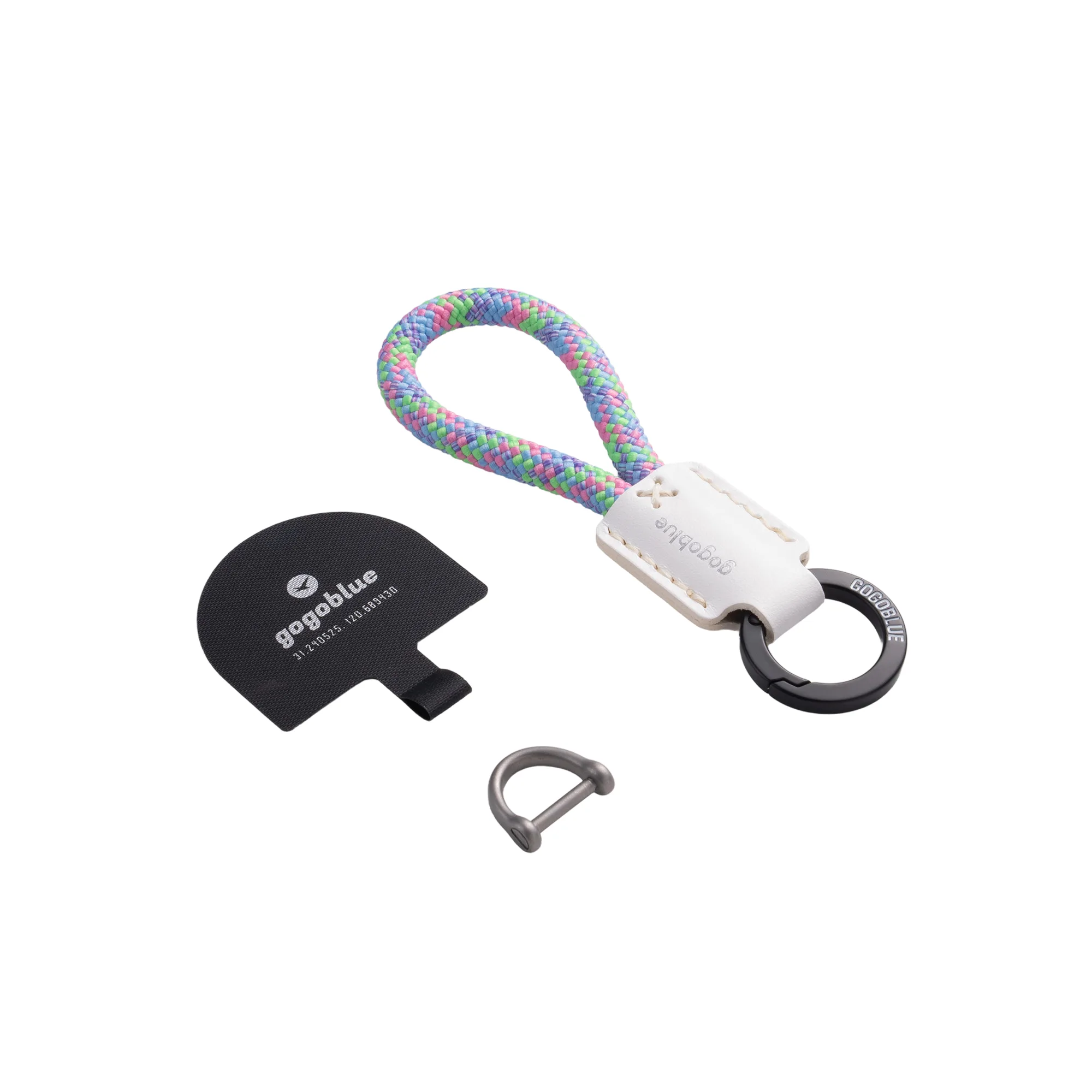 Braided Keychain Phone Strap with D-Ring Buckle thumbnail 16