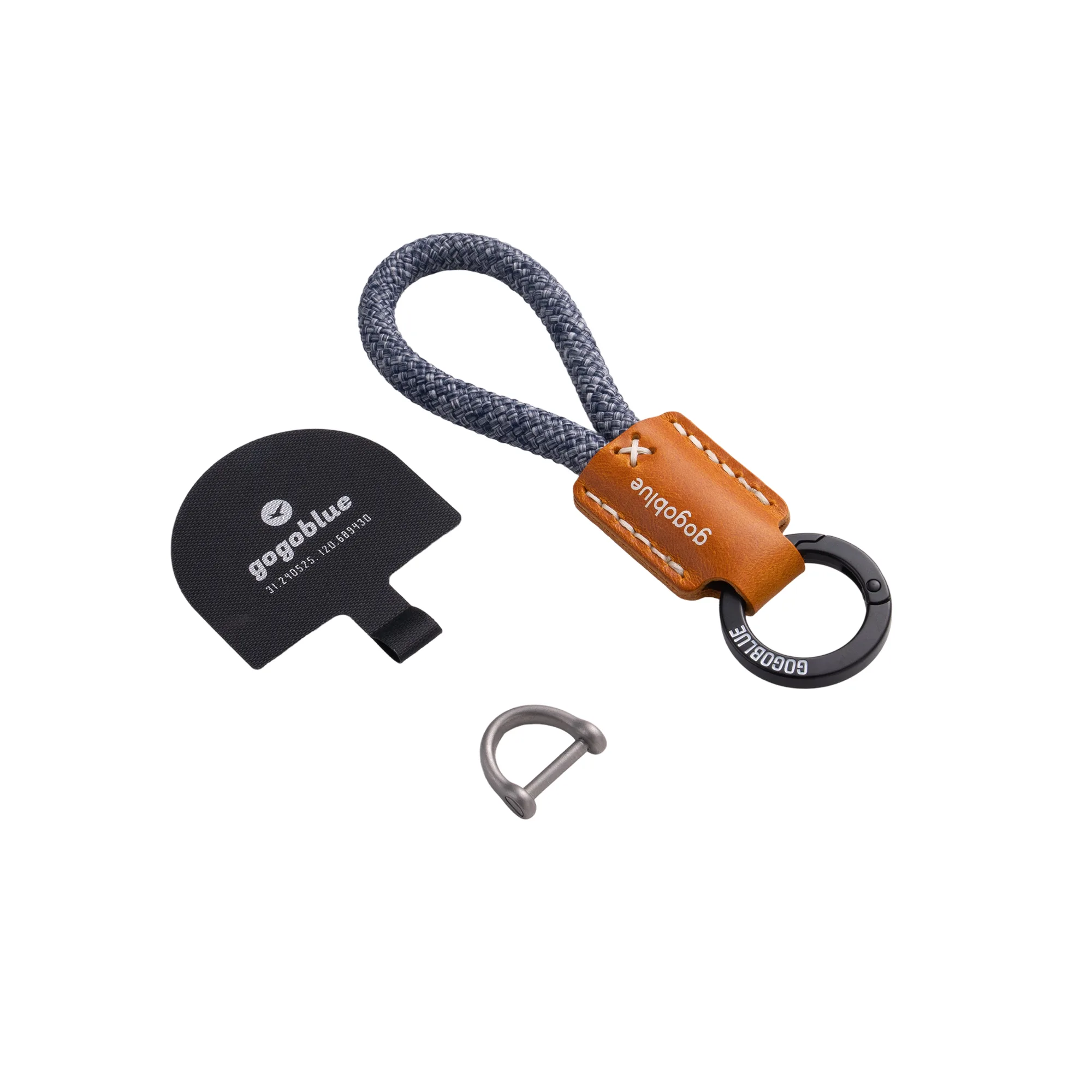 Braided Keychain Phone Strap with D-Ring Buckle thumbnail 28