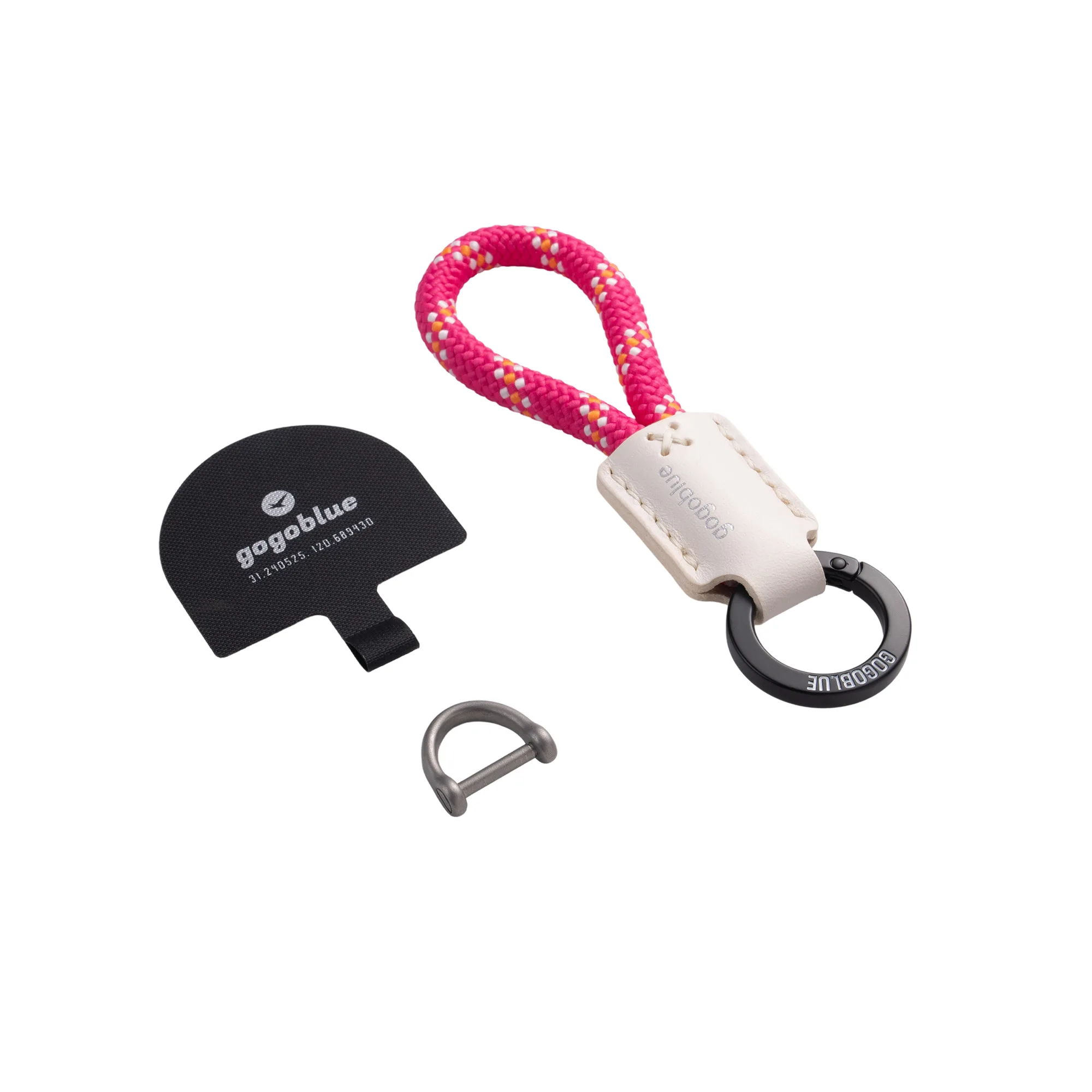 Braided Keychain Phone Strap with D-Ring Buckle thumbnail 11