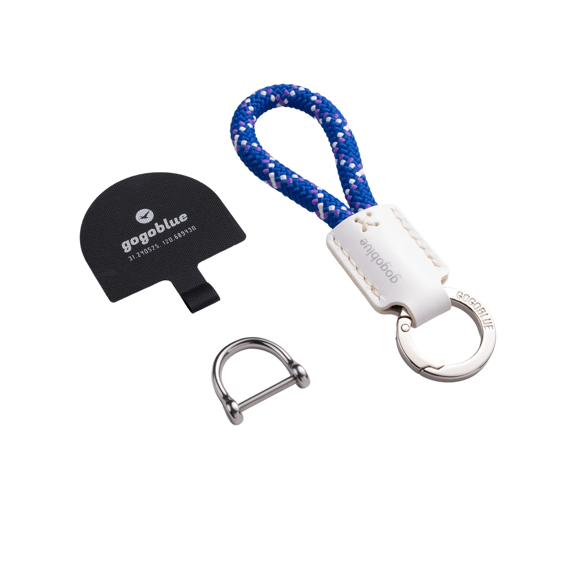 Braided Keychain Phone Strap with D-Ring Buckle thumbnail 37