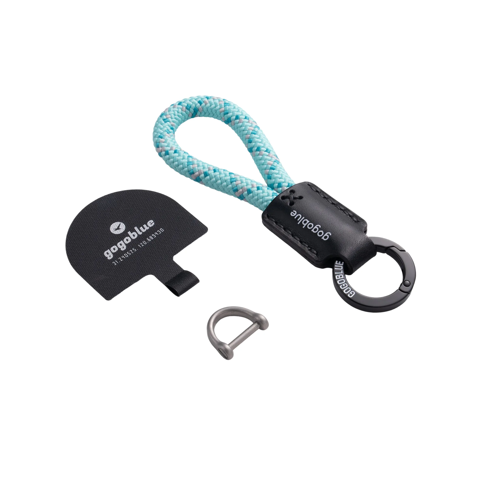Braided Keychain Phone Strap with D-Ring Buckle thumbnail 13