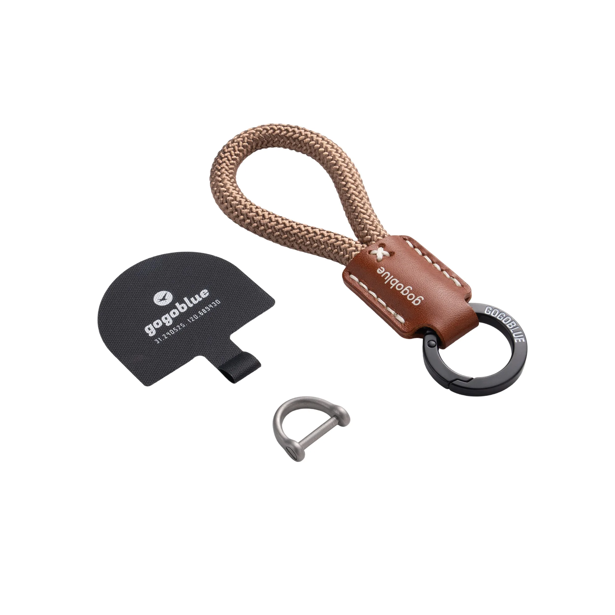 Braided Keychain Phone Strap with D-Ring Buckle thumbnail 25