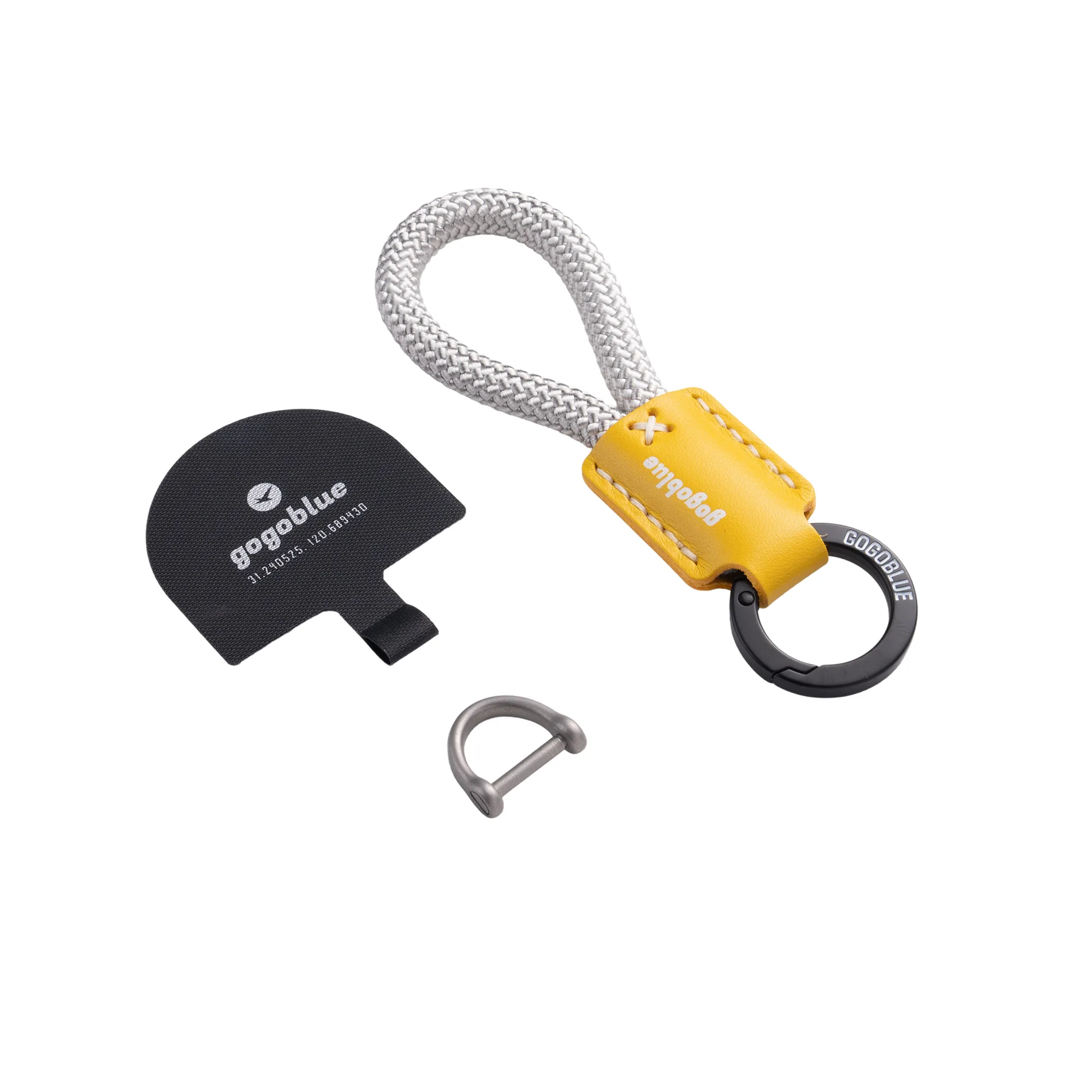 Braided Keychain Phone Strap with D-Ring Buckle thumbnail 6