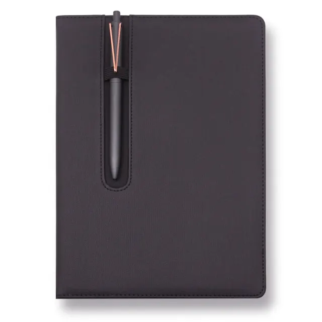 B5 PU Hardcover Notebook with Pen Slot