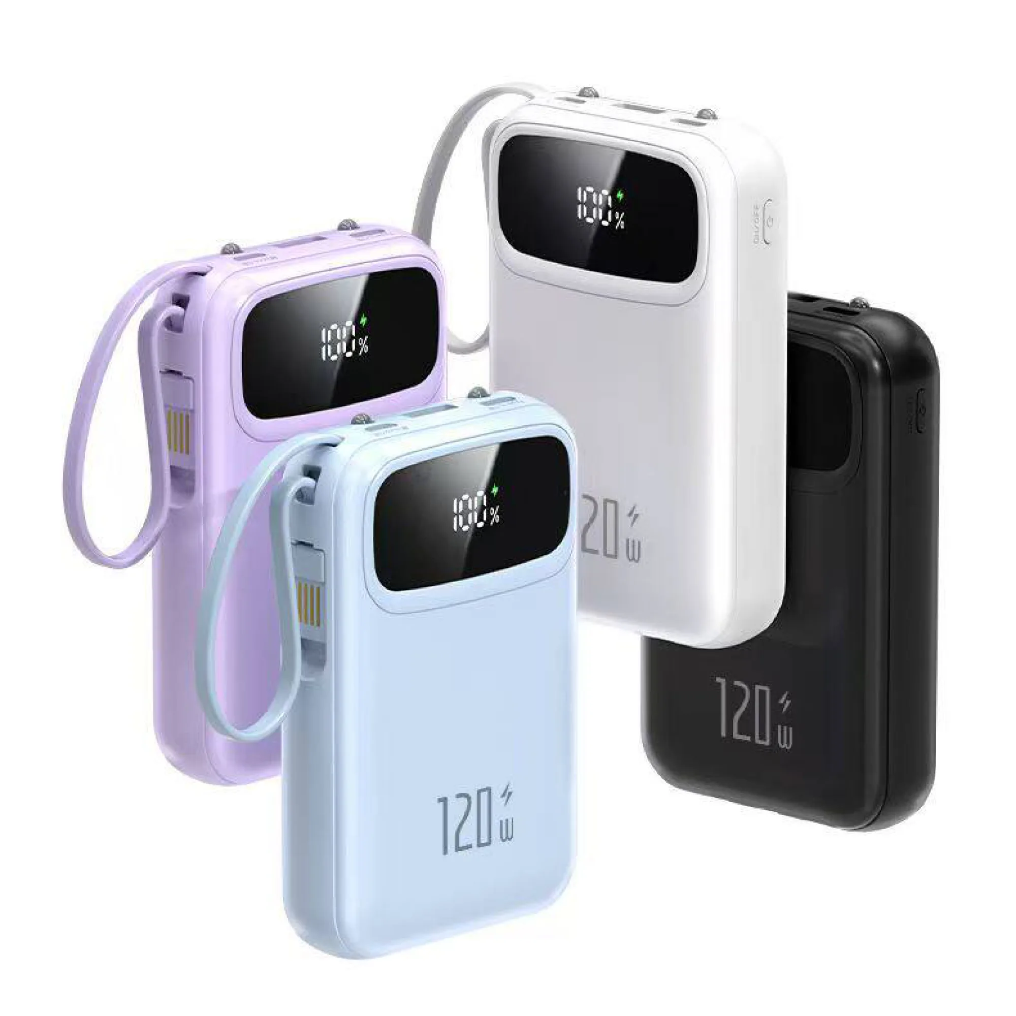 Portable Power Bank with Built-in Cables, 10000mAh/20000mAh — View 1