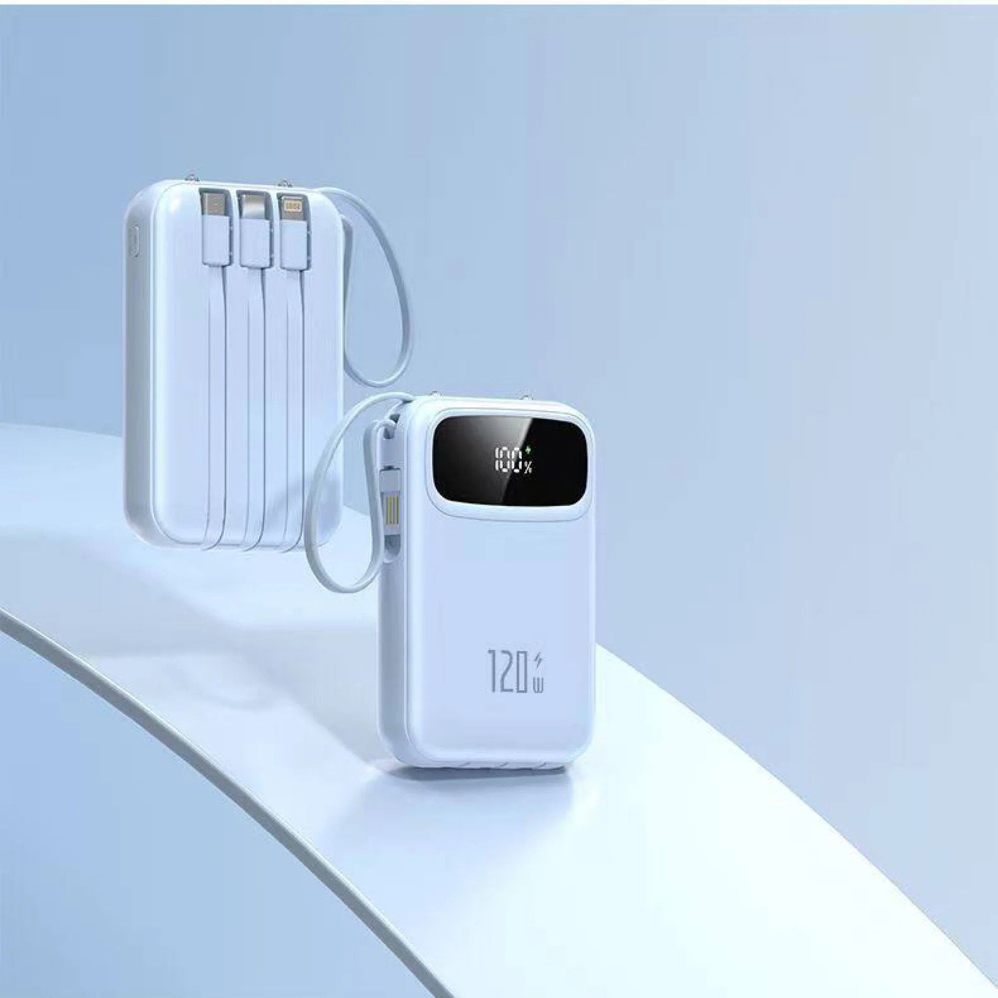 Portable Power Bank with Built-in Cables, 10000mAh/20000mAh thumbnail 8