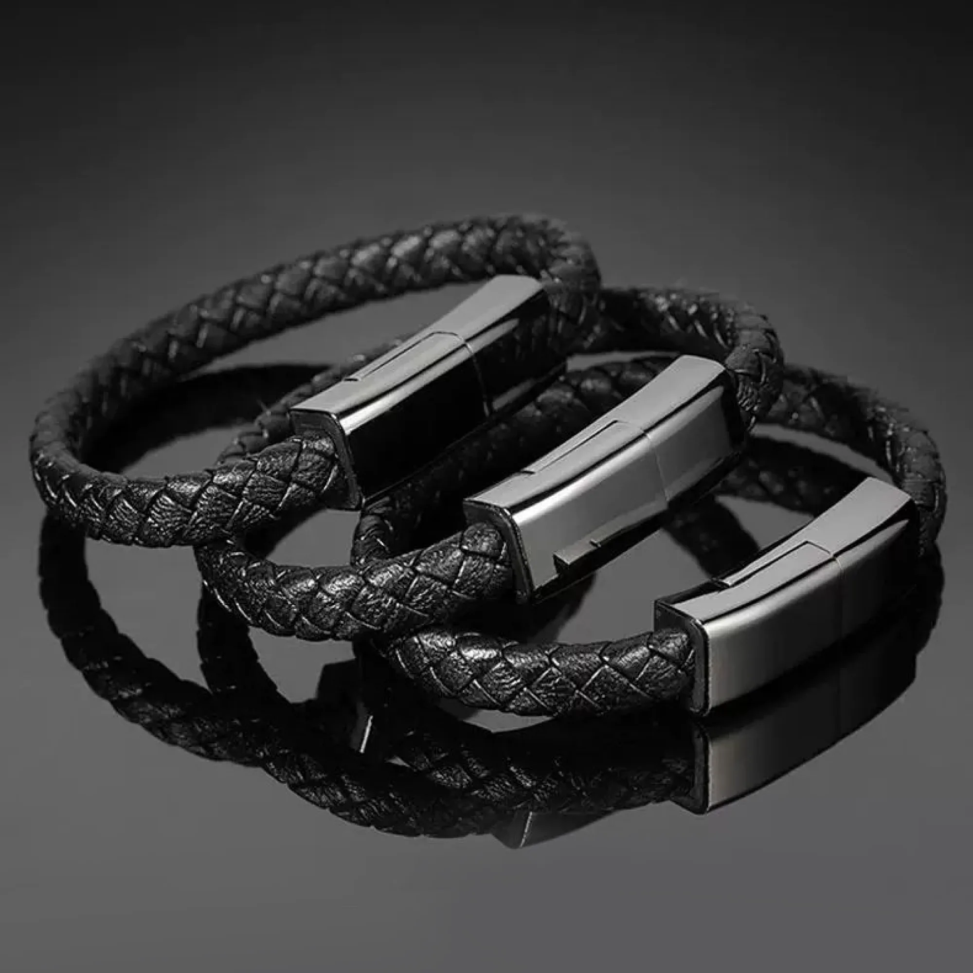 Bracelet Data Cable with Charging Function, Small and Large Sizes, Multiple Connector Options thumbnail 3