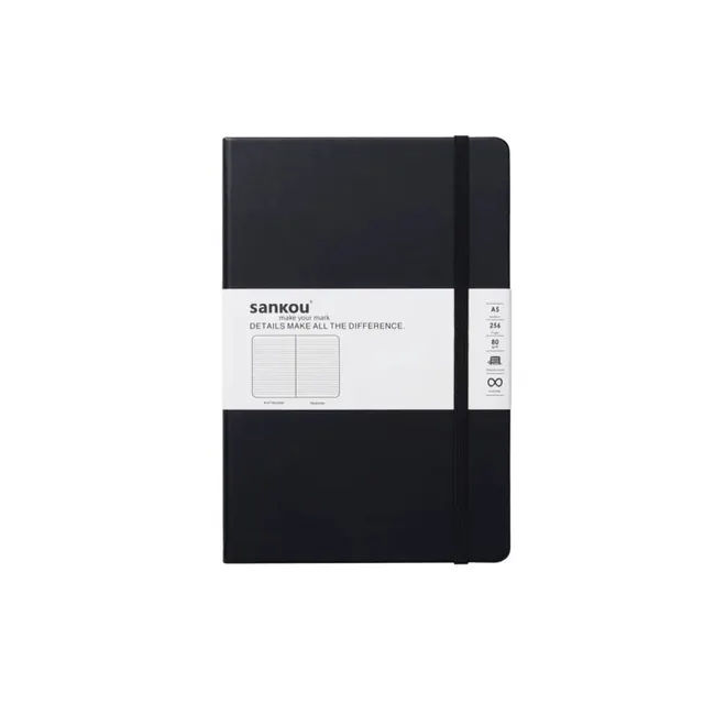 A5 PU Leather Hardcover Notebook with Lined, Dotted, or Blank Pages — alternate view 1