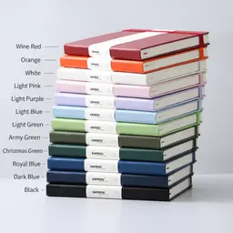 A5 PU Leather Hardcover Notebook with Lined, Dotted, or Blank Pages thumbnail 4