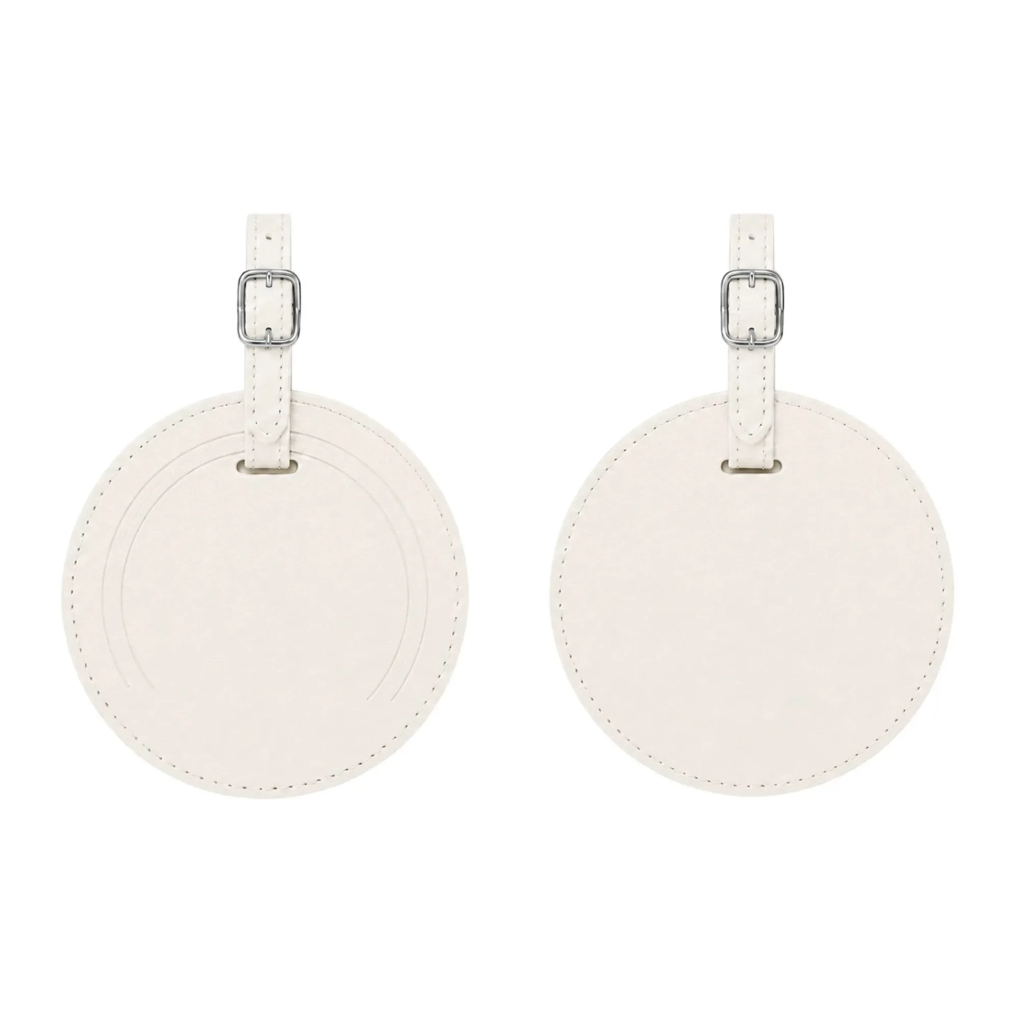Round PU Leather Luggage Tag with Transparent Window thumbnail 13