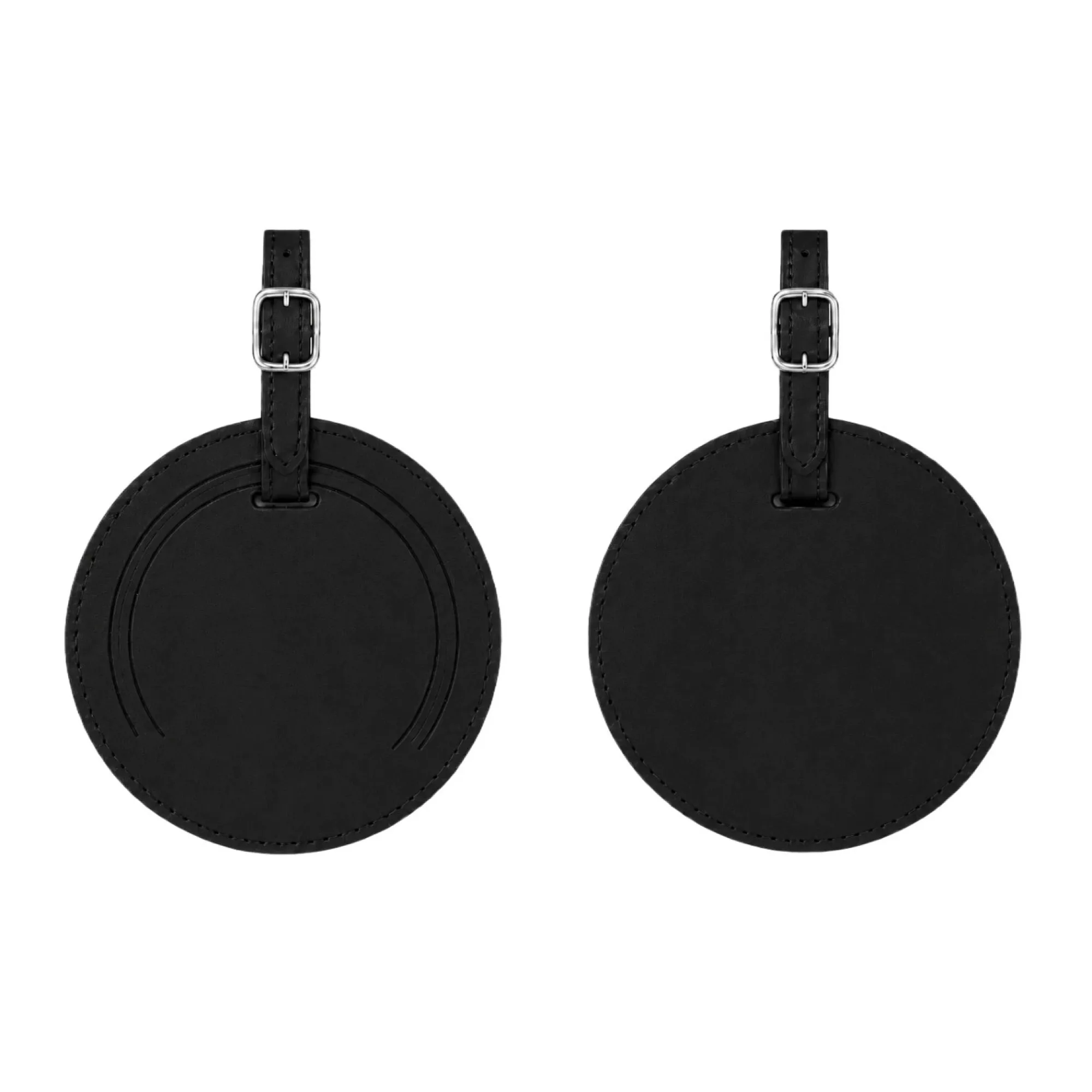 Round PU Leather Luggage Tag with Transparent Window thumbnail 8