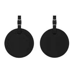Round PU Leather Luggage Tag with Transparent Window thumbnail 8