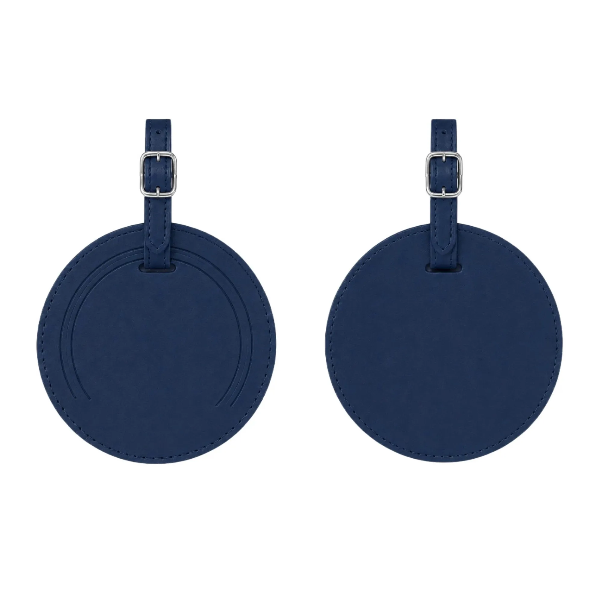 Round PU Leather Luggage Tag with Transparent Window thumbnail 14