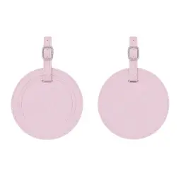 Round PU Leather Luggage Tag with Transparent Window thumbnail 11