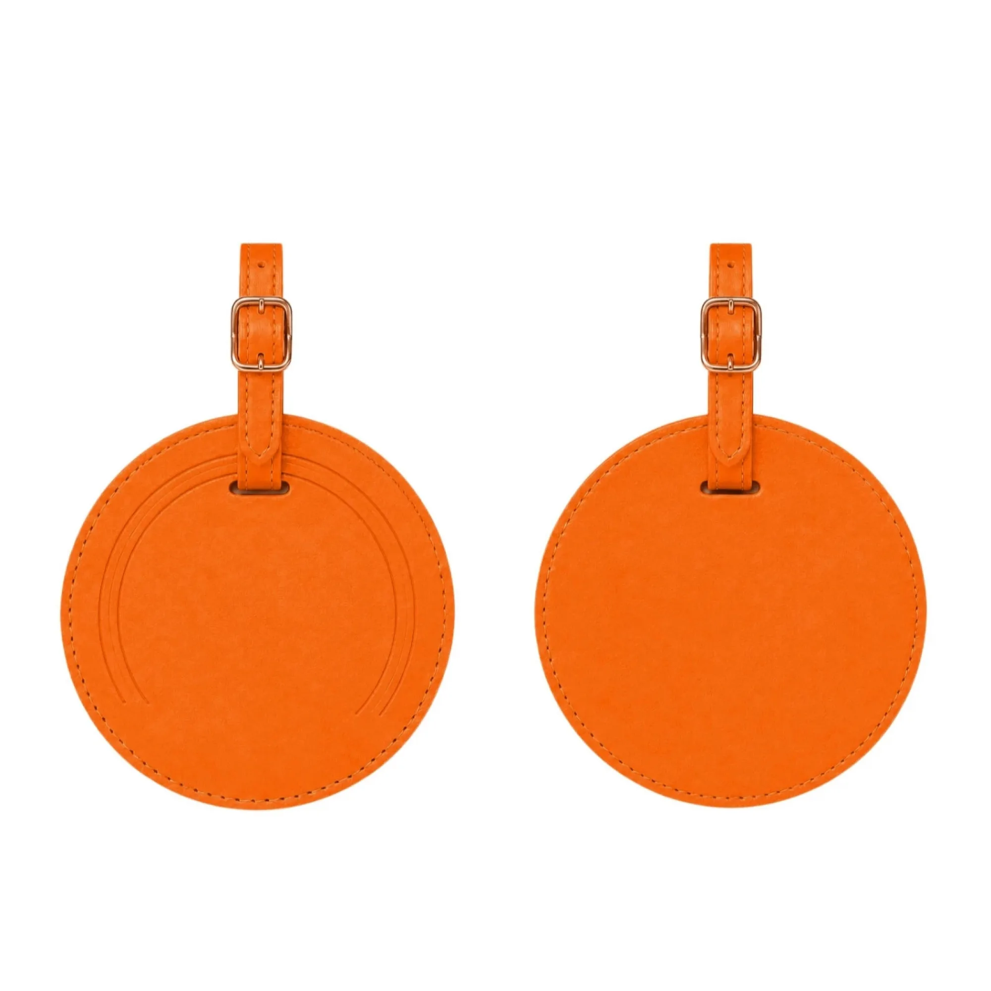 Round PU Leather Luggage Tag with Transparent Window thumbnail 9