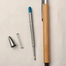 Push-Button Ballpoint Pen with Bamboo Barrel thumbnail 5