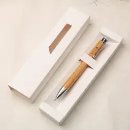 Push-Button Ballpoint Pen with Bamboo Barrel thumbnail 9