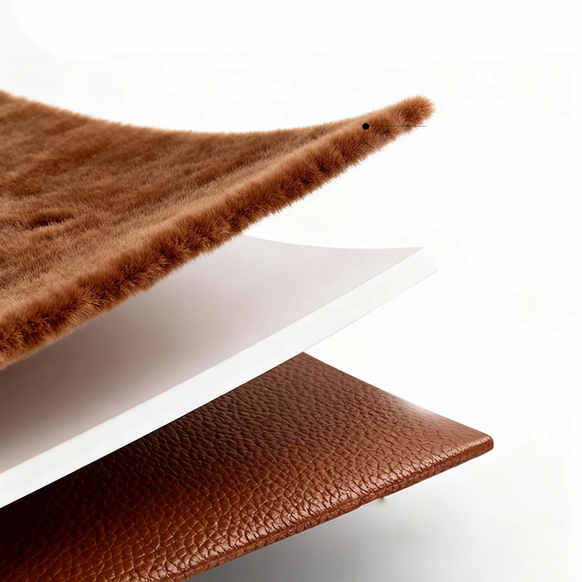 Oversized Rectangular Leather Desk Mat with Anti-Slip Velvet Bottom — View 1