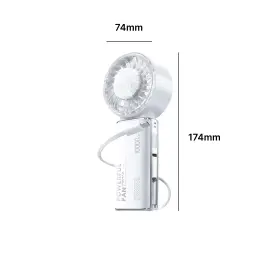 REMAX SF28 Series 10000mAh Handheld/Desktop/Neck-Hanging Fan thumbnail 5