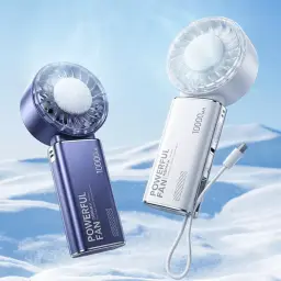 REMAX SF28 Series 10000mAh Handheld/Desktop/Neck-Hanging Fan thumbnail 3