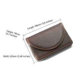 PU Leather Business Card Holder with Magnetic Closure thumbnail 4