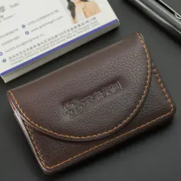 PU Leather Business Card Holder with Magnetic Closure thumbnail 3
