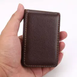 PU Leather Business Card Holder with Magnetic Closure thumbnail 6