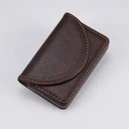 PU Leather Business Card Holder with Magnetic Closure thumbnail 5