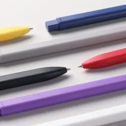 Retractable Gel Ink Pen with Flat Body, 0.5mm Tip, Quick-Drying Ink thumbnail 3