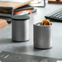 Retro Silver Stainless Steel Double-Wall Mug / Single-Wall Cold Drink Cup thumbnail 6