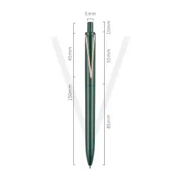 Press-Type Retractable Ballpoint Pen with Metal Clip, Model V1 thumbnail 6