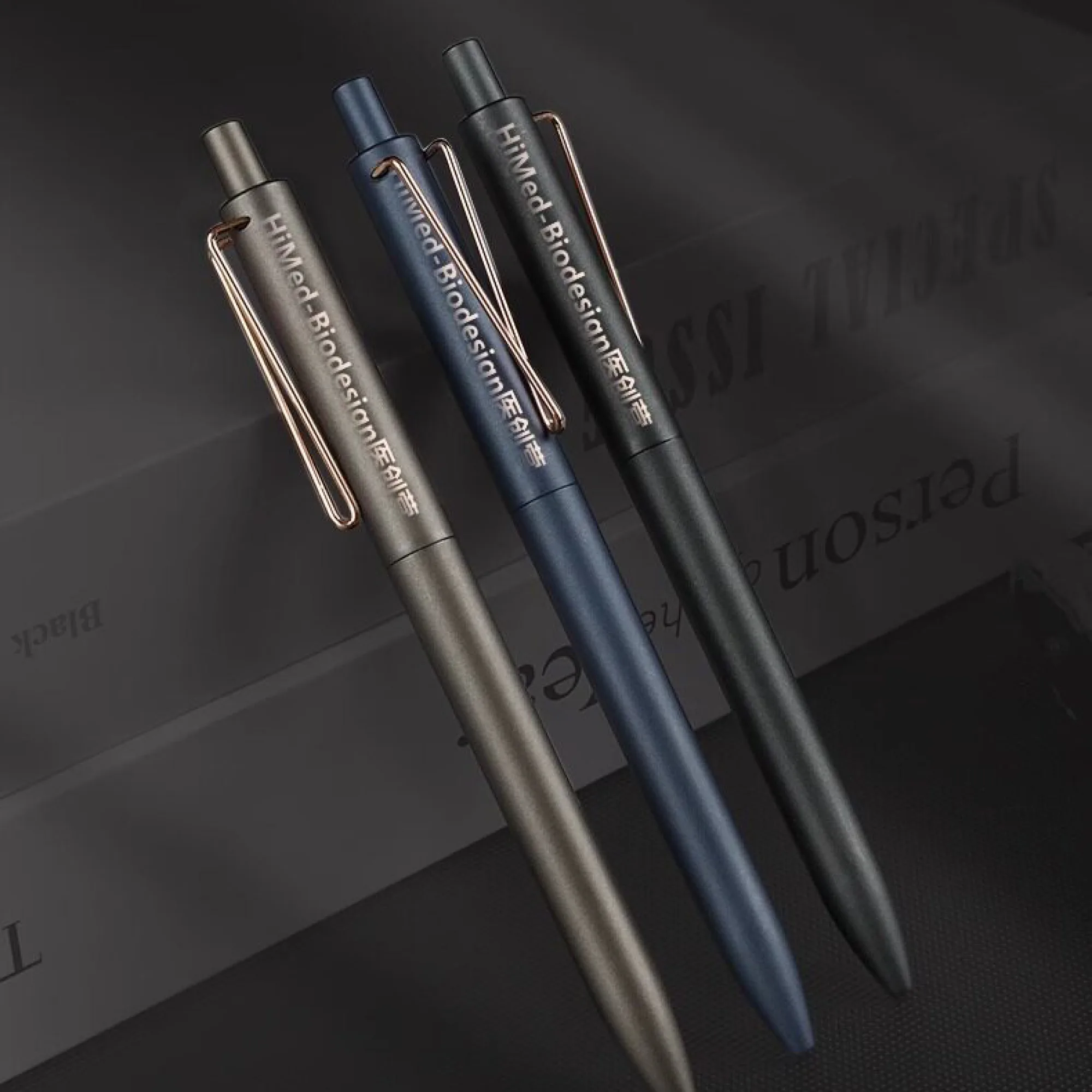 Press-Type Retractable Ballpoint Pen with Metal Clip, Model V1 thumbnail 4
