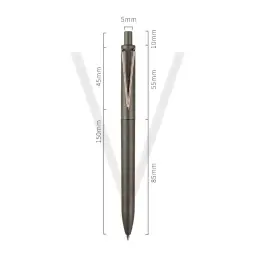 Press-Type Retractable Ballpoint Pen with Metal Clip, Model V1 thumbnail 7
