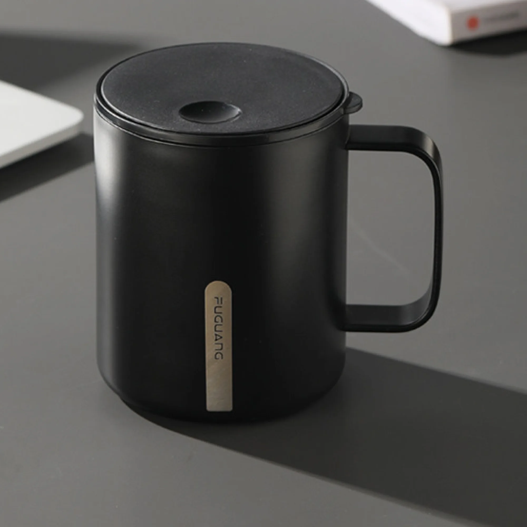 Fuguang 316 Stainless Steel Insulated Mug with Lid and Spoon, 400ml thumbnail 10