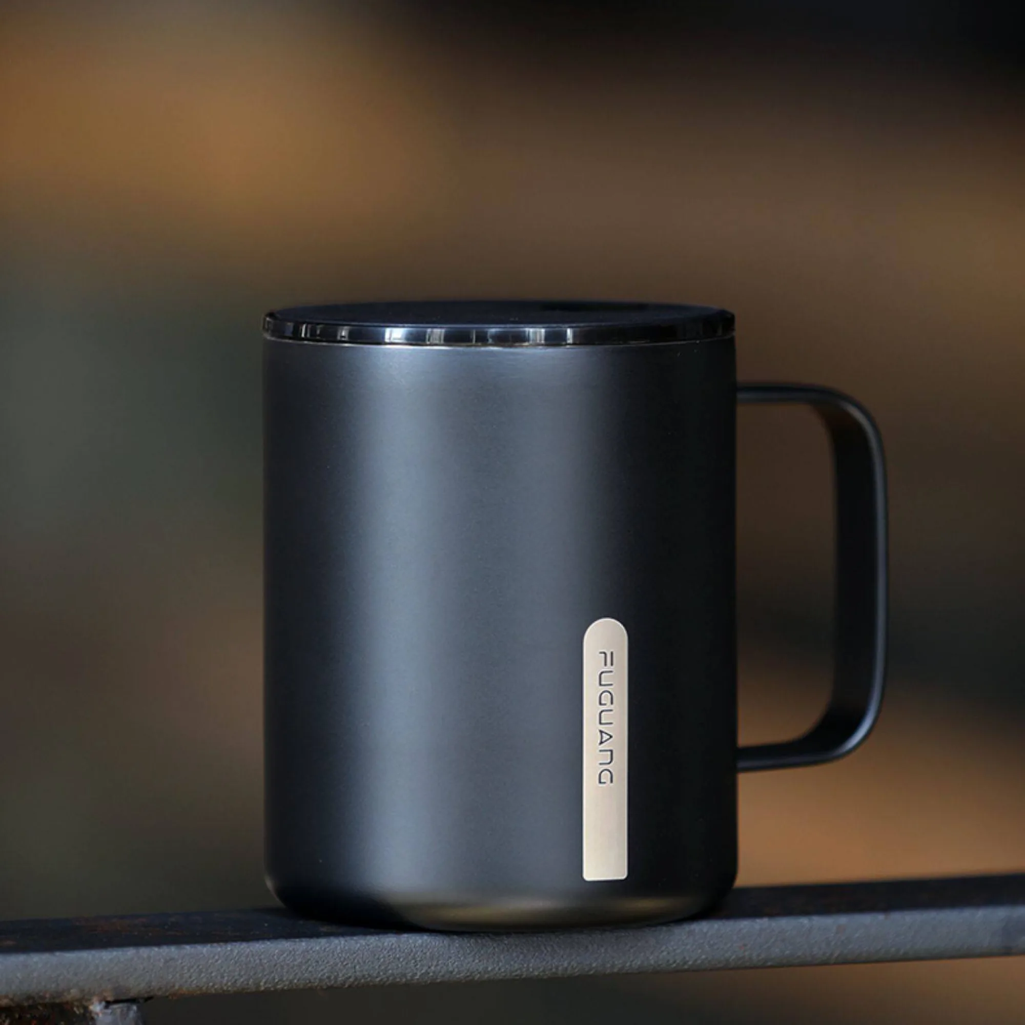 Fuguang 316 Stainless Steel Insulated Mug with Lid and Spoon, 400ml thumbnail 8
