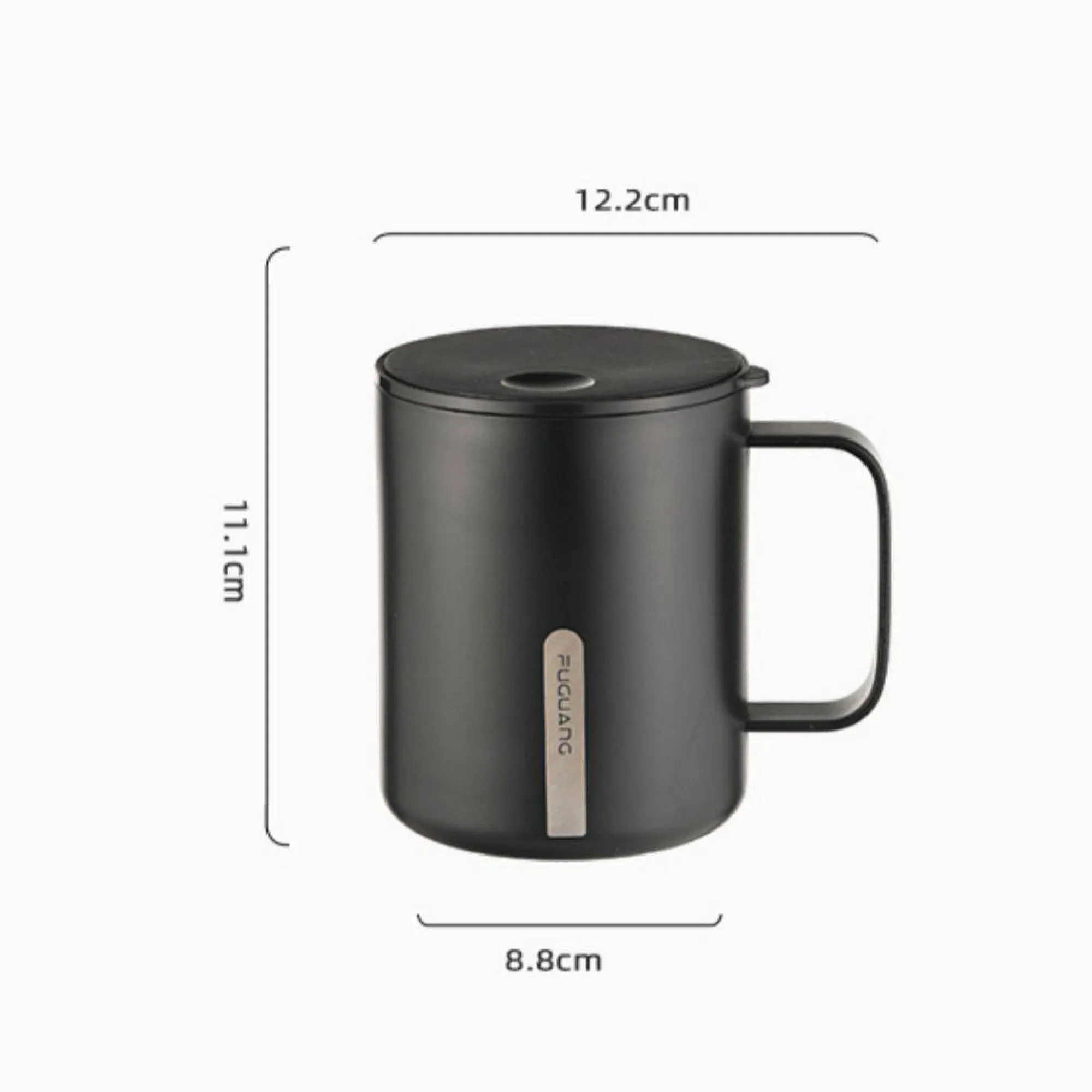 Fuguang 316 Stainless Steel Insulated Mug with Lid and Spoon, 400ml thumbnail 9