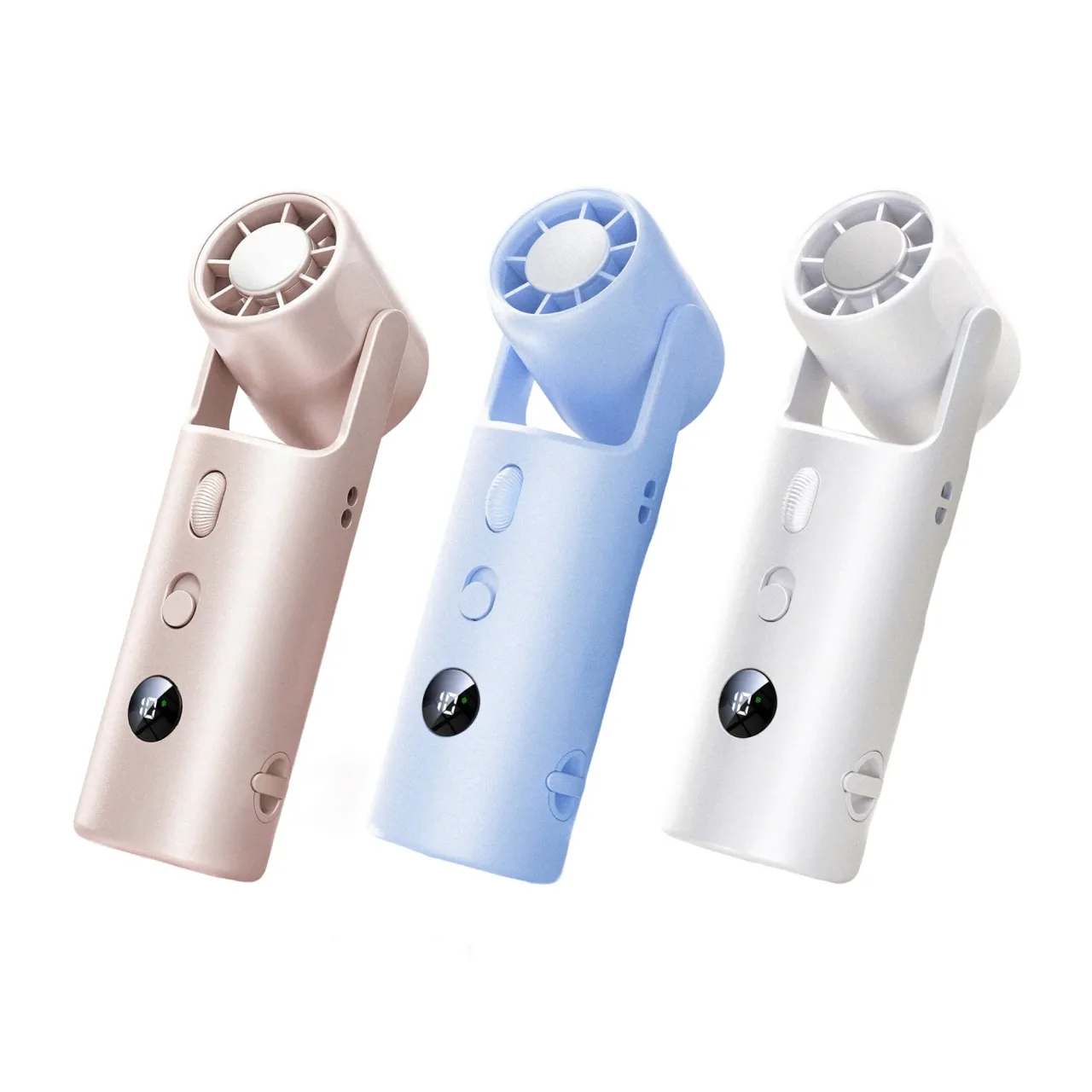 Neck-Mounted Handheld Cooling Mini Fan with Temperature Control