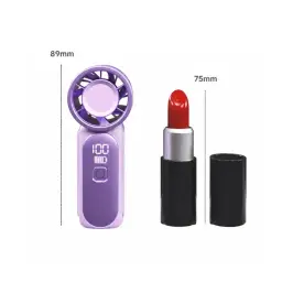 Mini Handheld Rotary Fan with LED Display and Type-C Charging thumbnail 6