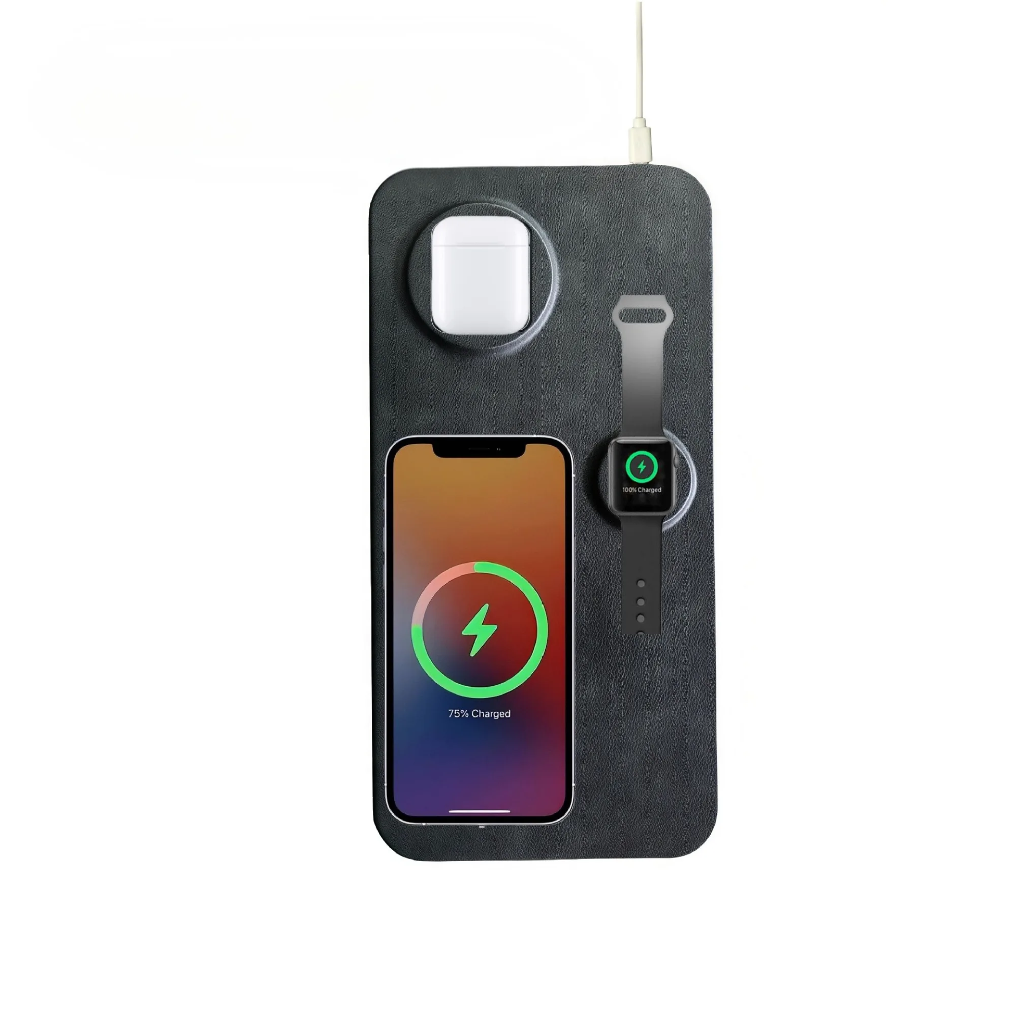 Three-in-One Wireless Charger with 15W Fast Charging