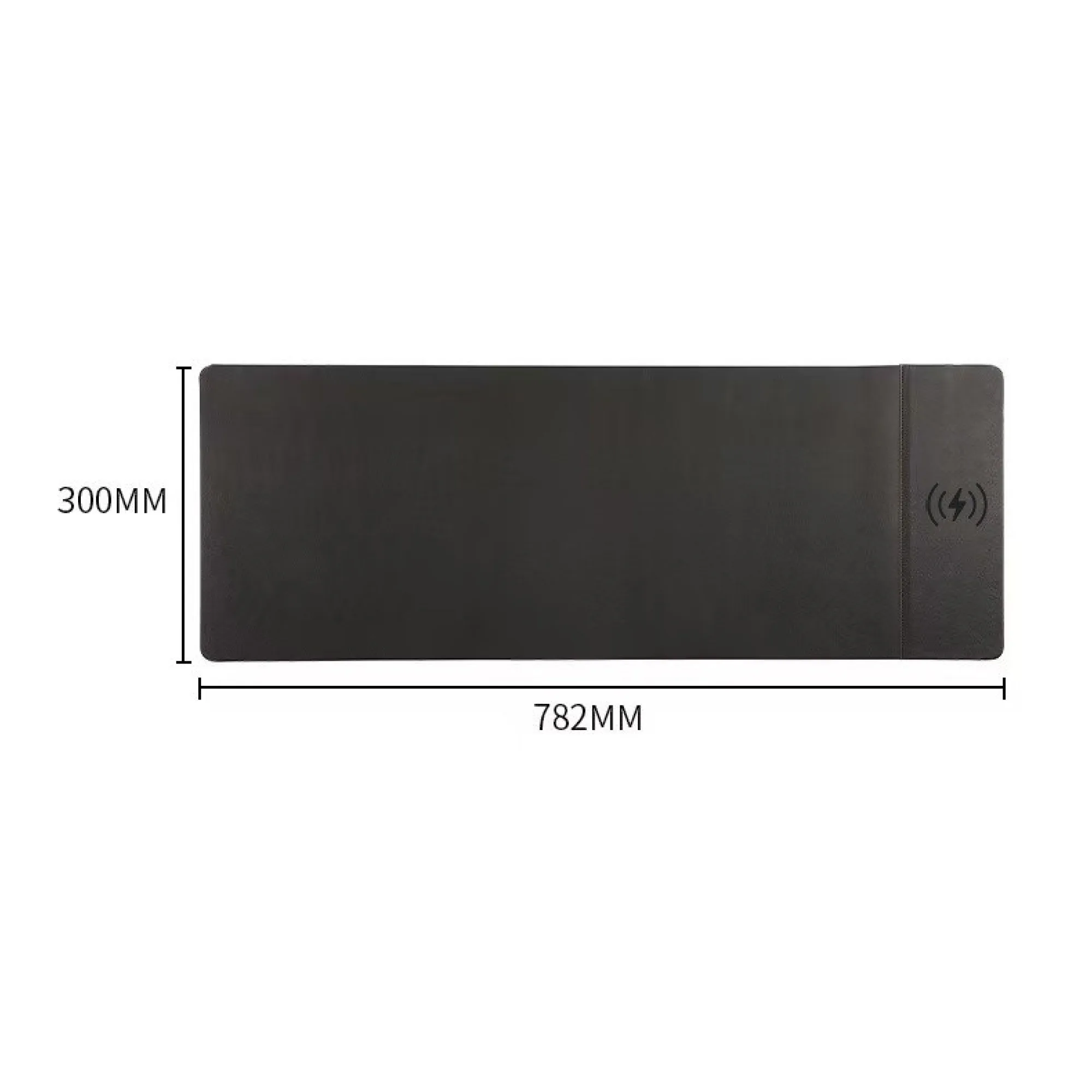 15W Wireless Charging Mouse Pad with PU Leather Surface thumbnail 9
