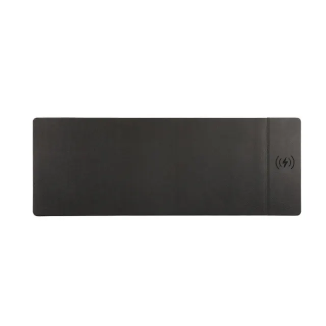 15W Wireless Charging Mouse Pad with PU Leather Surface