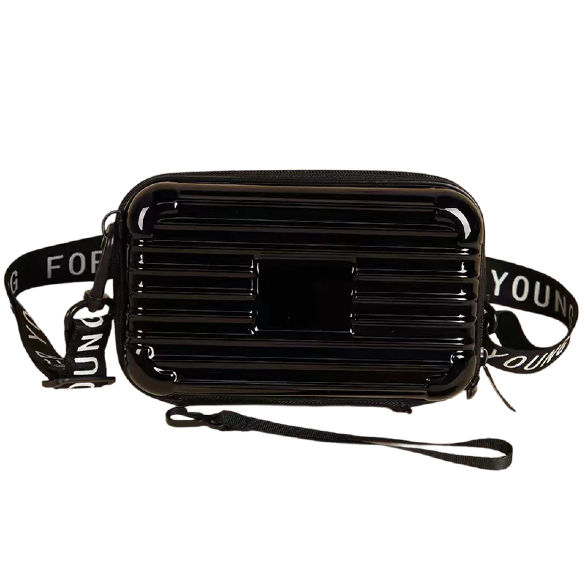 Hard-Shell Cosmetic Bag with Shoulder Strap thumbnail 6