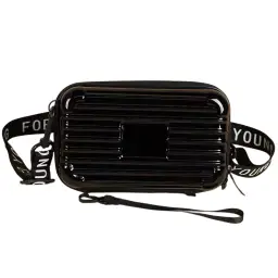 Hard-Shell Cosmetic Bag with Shoulder Strap thumbnail 6
