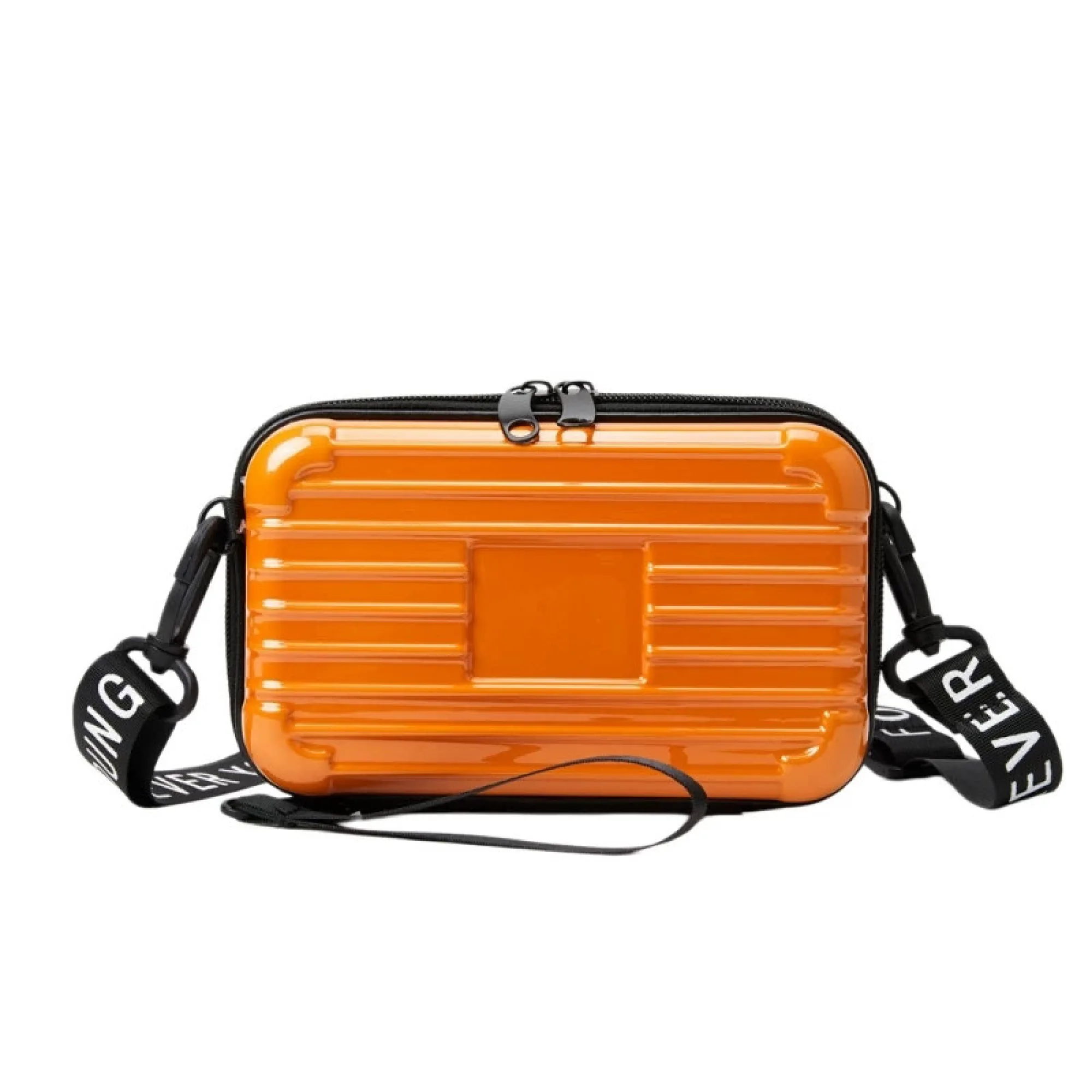 Hard-Shell Cosmetic Bag with Shoulder Strap