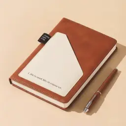 Pocket-Size PU Hardcover Notebook, A5, Ruled, 100 gsm Paper, 5 Colors thumbnail 3