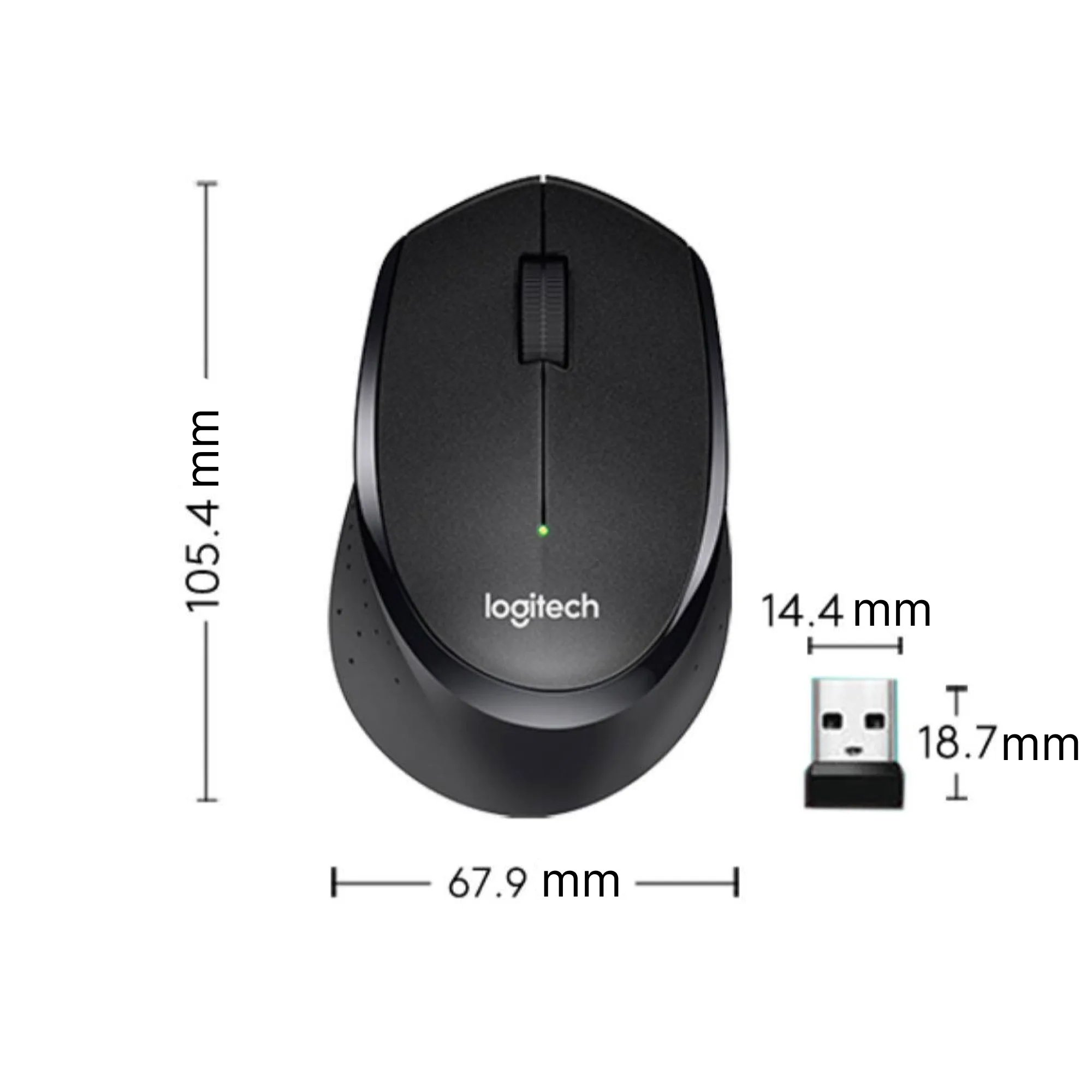 Logitech M330 Wireless Silent Mouse thumbnail 3