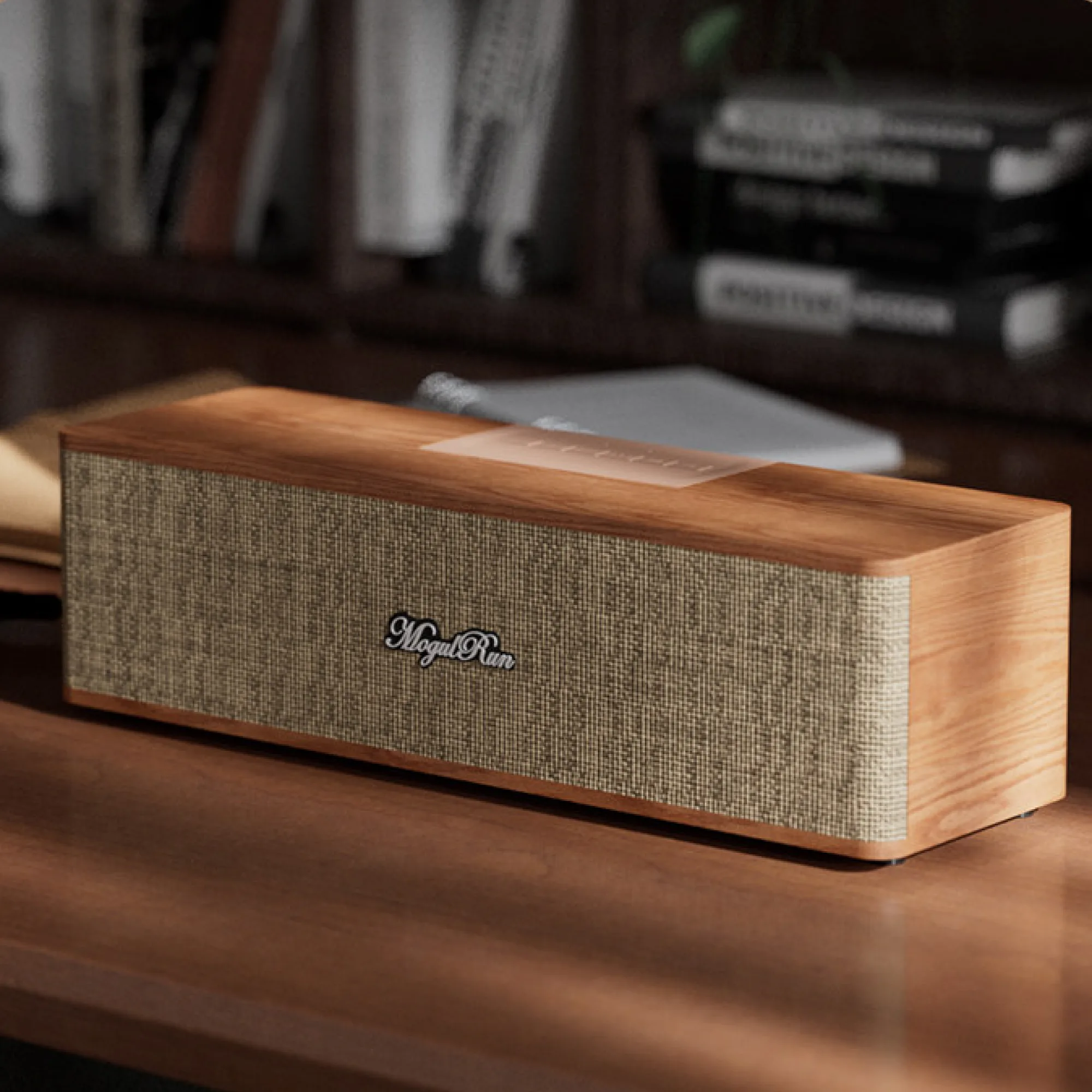 MogulRun 206L Retro Wooden Desktop Bluetooth Speaker thumbnail 5