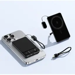 MagSafe Magnetic Wireless Power Bank with Built-in Stand thumbnail 7